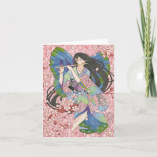 Spring Sakura Fairy note card