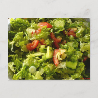 spring salad postcard
