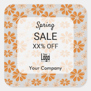Spring Sale Announcement on Marketing Collateral Square Sticker