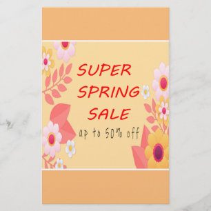 SPRING SALE FLYER