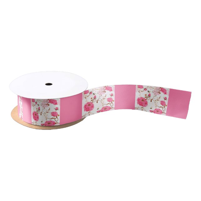spring satin ribbon (Spool)