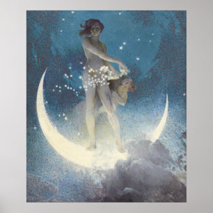 Spring Scattering Stars (1927) by Edwin Blashfield Poster