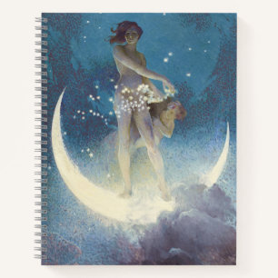 Spring Scattering Stars vintage illustration Notebook