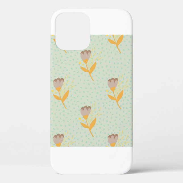 Spring seamless folk flower doodle pattern. Hand d Case-Mate iPhone Case (Back)