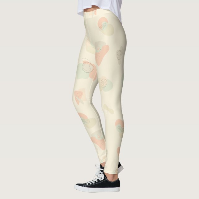 Spring Seamless Pattern Leggings (Left)
