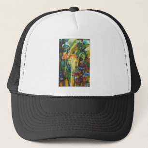 Spring Season and Pigeons Trucker Hat