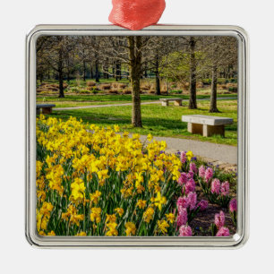 Spring Season Flower Garden Metal Tree Decoration
