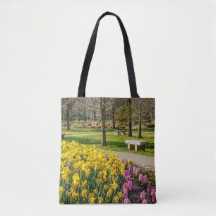 Spring Season Flower Garden Tote Bag