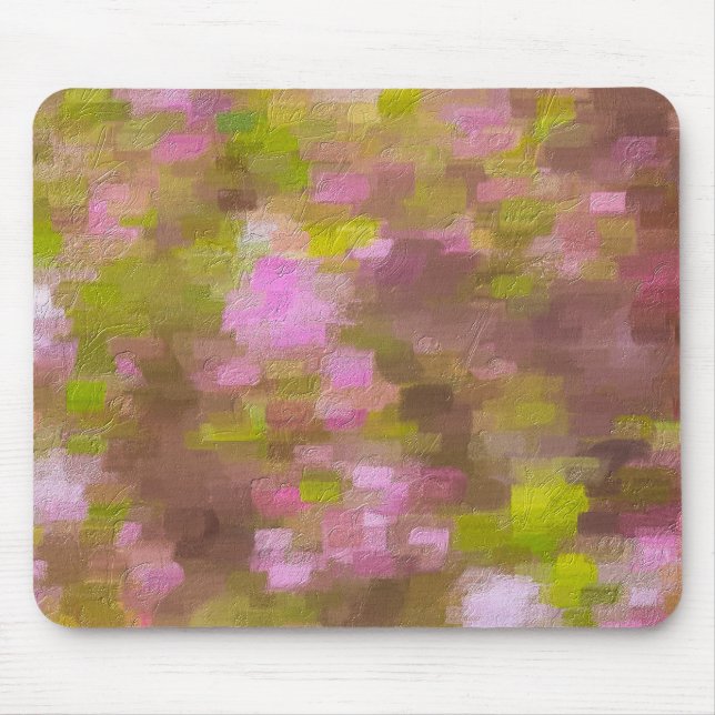 Spring Season Pinks Abstract Mouse Mat (Front)