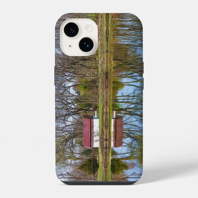 Spring Season Reflections Painterly iPhone Case (Back)