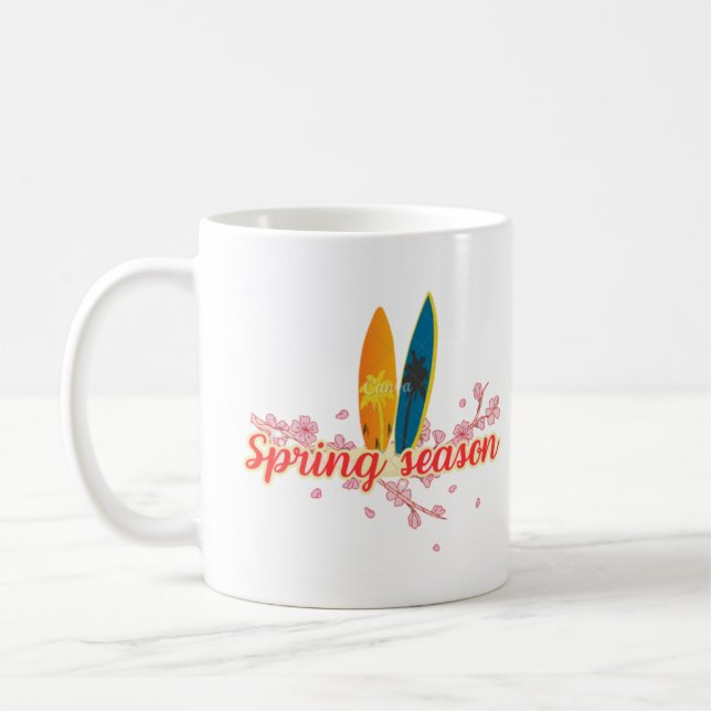 Spring season /spring colours/spring break T-Shirt Coffee Mug (Left)
