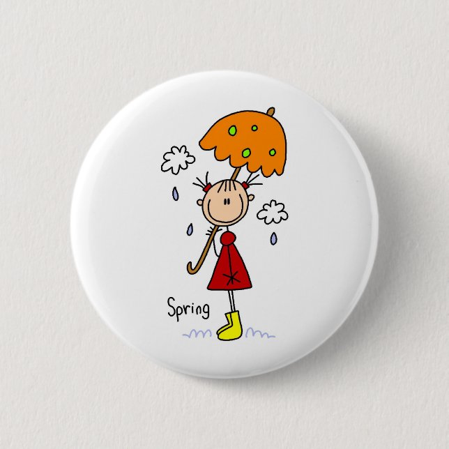 Spring Showers Button (Front)