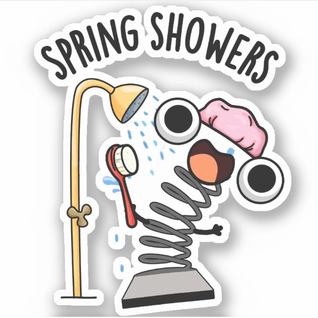 Spring Showers Funny Season Pun  (Front)