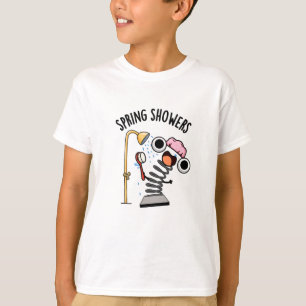 Spring Showers Funny Season Pun  T-Shirt