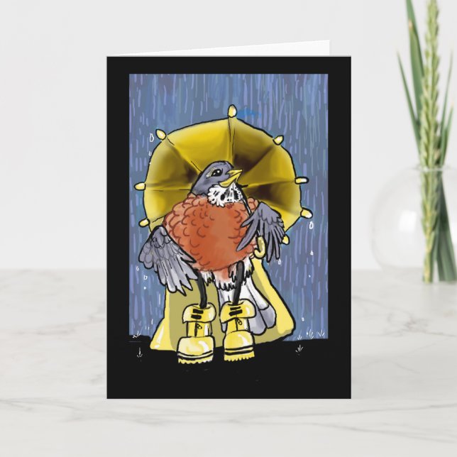 Spring Showers ! greeting card (Front)