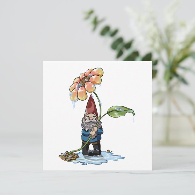 Spring Showers Invitation (Standing Front)