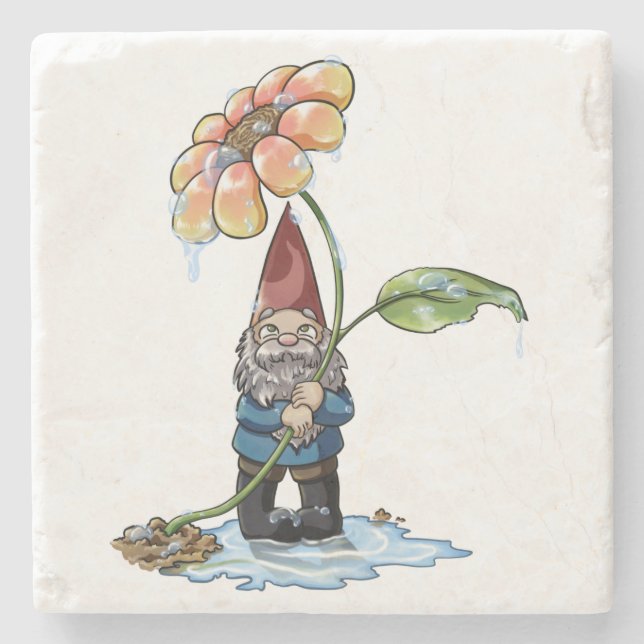 Spring Showers Stone Coaster (Front)
