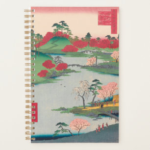 Spring Shrine Garden Vintage Ukiyo-e Japanese Art Planner