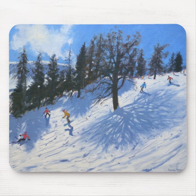 Spring skiers Verbier 2010 Mouse Mat (Front)