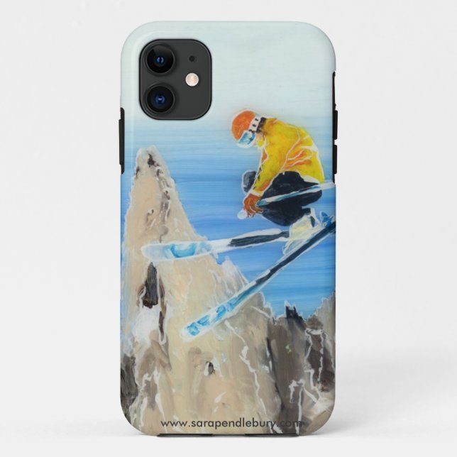 Spring Skiing at Flegere Case-Mate iPhone Case (Back)