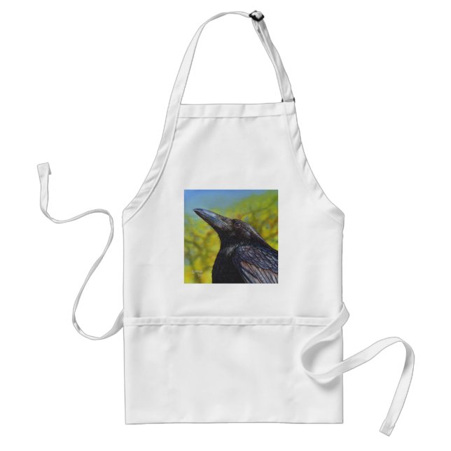Spring Sky Raven Apron (Front)
