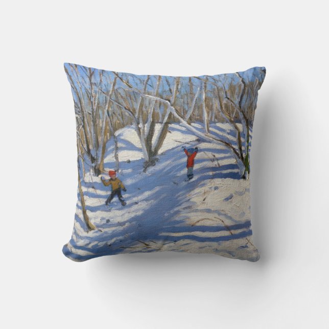 Spring Snow Newhaven Derbyshire 2008 Cushion (Front)