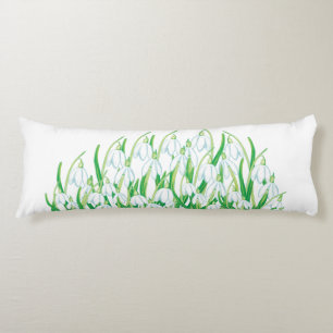 Spring Snowdrops Body Cushion