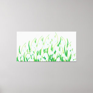 Spring Snowdrops   Canvas Print