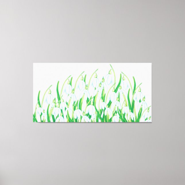 Spring Snowdrops   Canvas Print (Front)