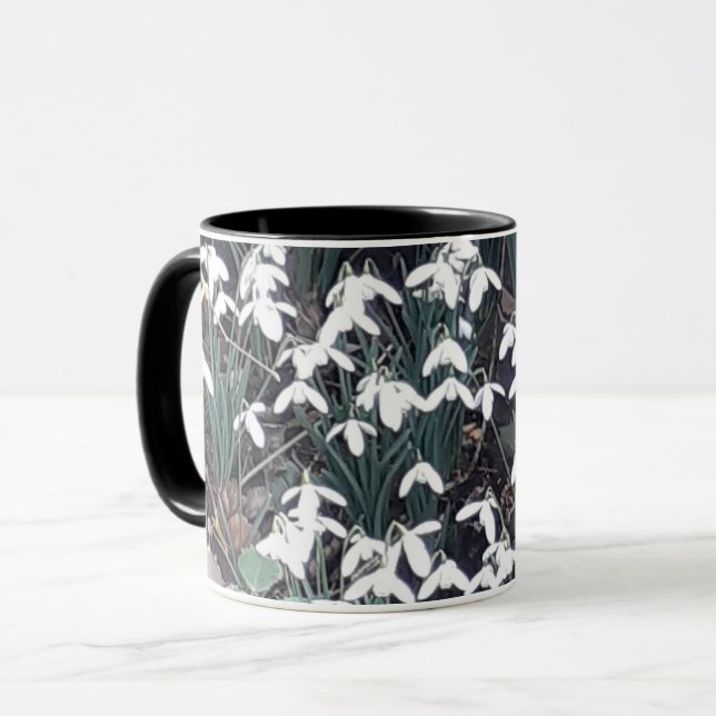 Spring Snowdrops Mug (Front Left)