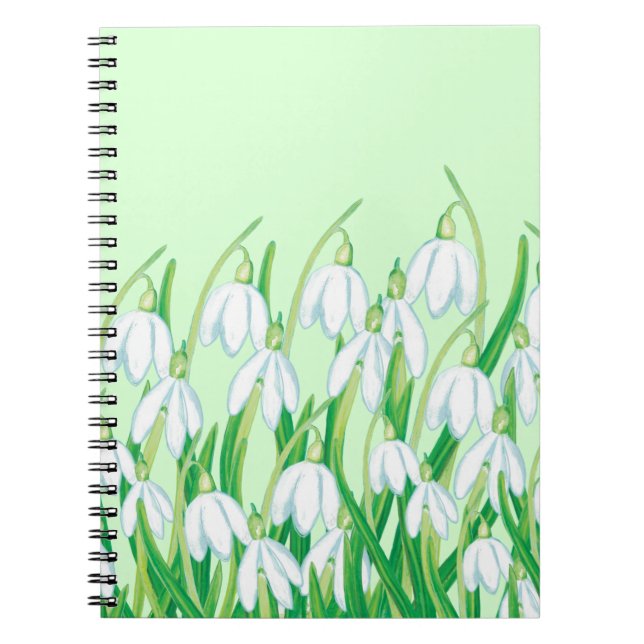 Spring Snowdrops   Notebook (Front)
