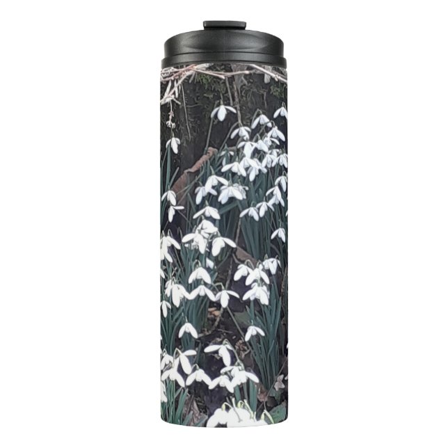 Spring Snowdrops Thermal Tumbler (Front)