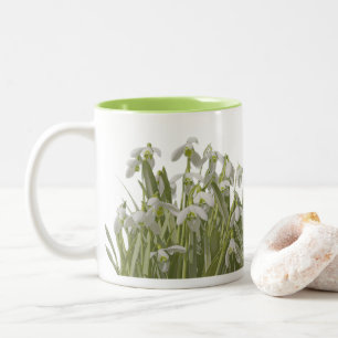 Spring Snowdrops Two-Tone Coffee Mug