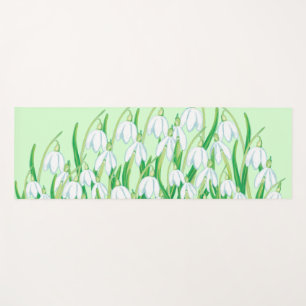 Spring Snowdrops Yoga Mat