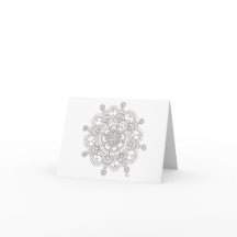 Spring Snowflake Mandala Notecard
