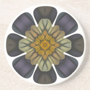 Spring Somewhere Abstract Floral Coaster