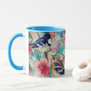 Spring Sparrows Painting Mug