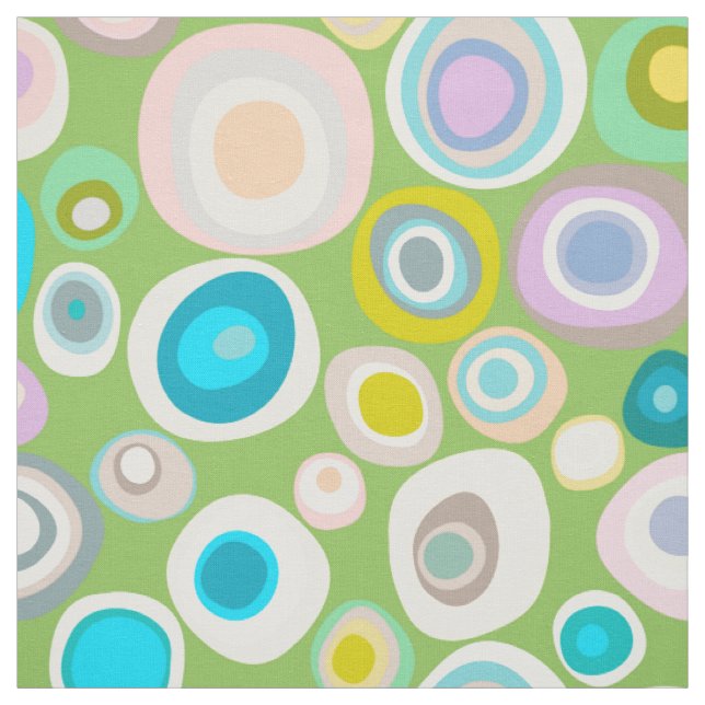 spring spot green fabric (Swatch)