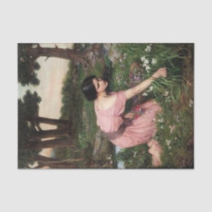 Spring Spreads One Green Lap of Flowers - 1910 Tissue Paper