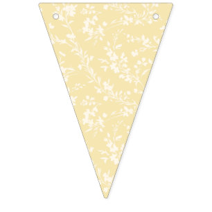 Spring Sprigs Neutral - Buttercream Bunting