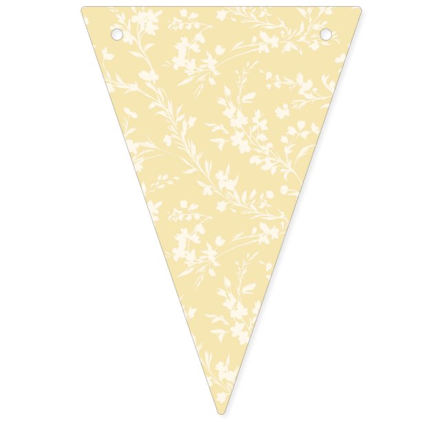 Spring Sprigs Neutral - Buttercream Bunting (First Flag)