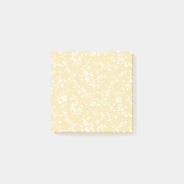 Spring Sprigs Neutral - Buttercream Post-it Notes (Front)