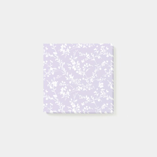 Spring Sprigs Neutral - Dusty Lavender Post-it Notes (Front)