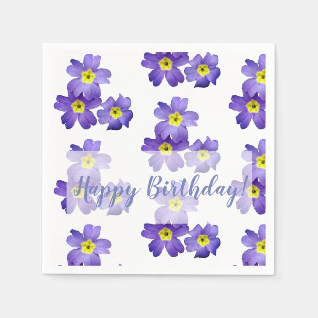 Spring  Sprung Birthday  Napkins (Front)