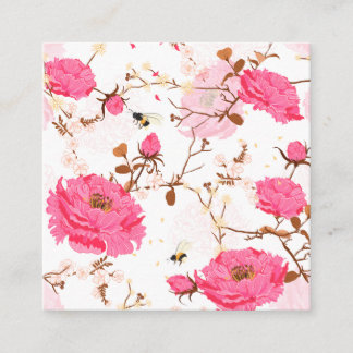 spring square business card