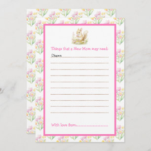 Spring Squirrel Baby Shower Invitation