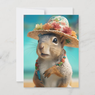 Spring Squirrel Postcard