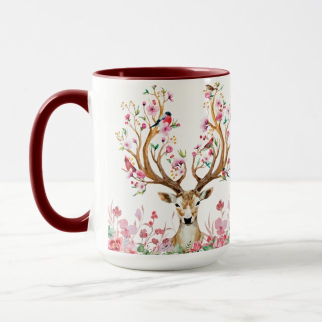 Spring Stag Coffee Mug (Left)