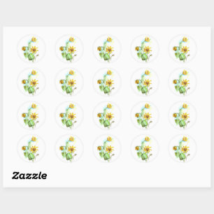Spring stiker classic round sticker