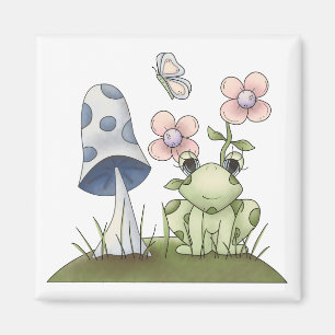 Spring Stuff · Frog & Mushroom Magnet